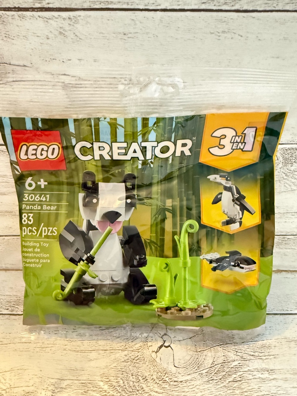 LEGO Creator 3 in 1 Panda Bear Penguin Fish 83 pcs Polybag   #39641